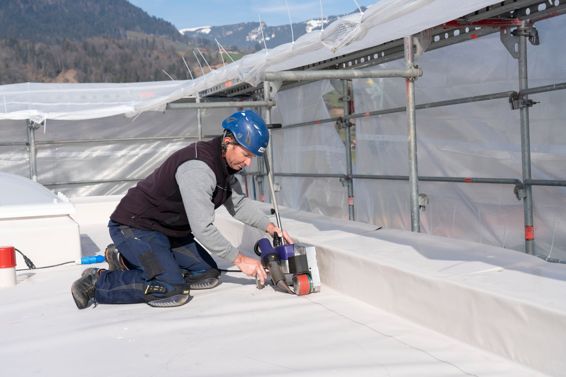 Máy hàn màng chống thấm TPO, PVC Weldy Roof40