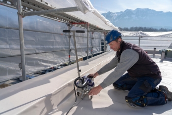 Máy hàn màng chống thấm TPO, PVC Weldy Roof40